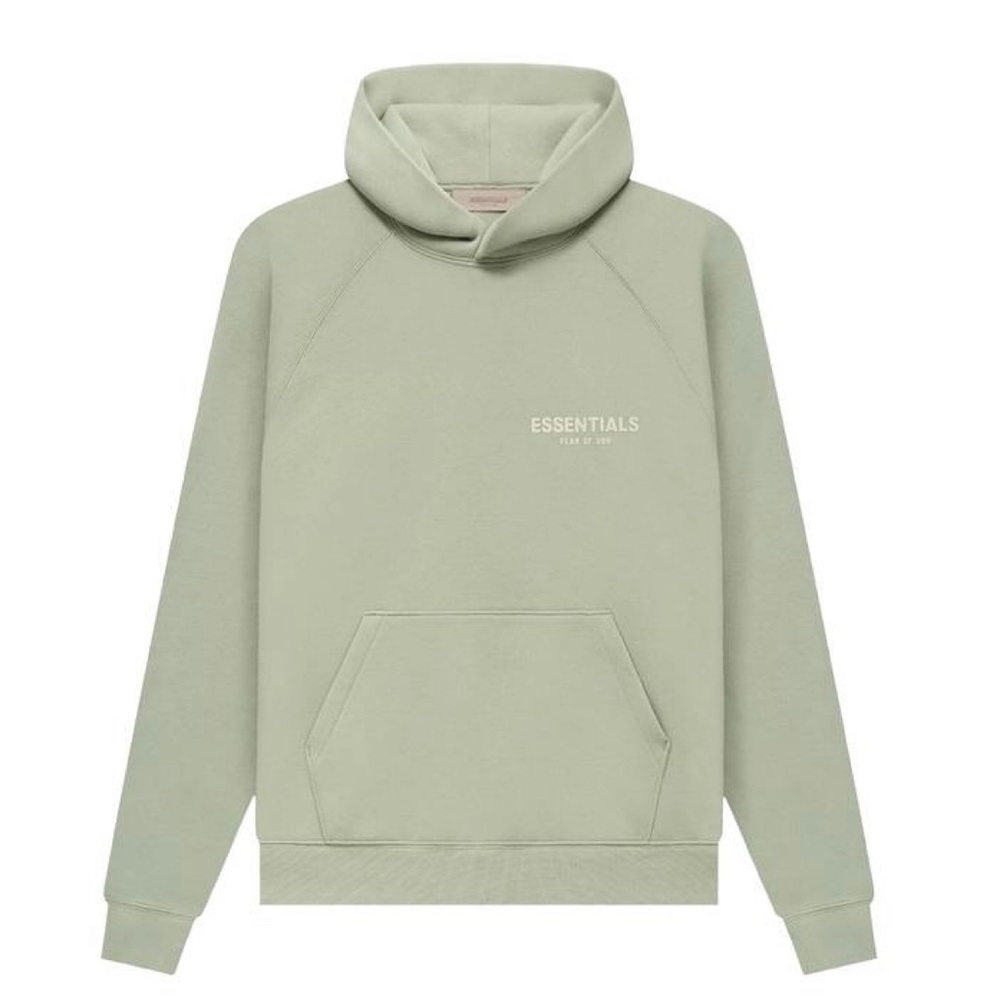 ESSENTIALS FEAR OF GOD LIGHT GREEN HOODIE